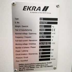 EKRA X3 Automatic SMT Screen Printer (2008) – Precise Solder Paste Printing